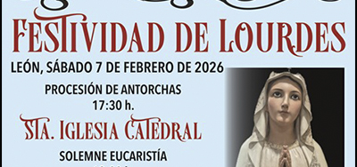 Muestra imagen de Ntra. Sra. de Lourdes de León