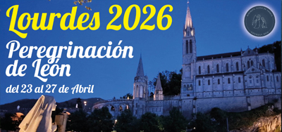 Muestra a Ntra. Sra. de Lourdes y detalle de cartel
