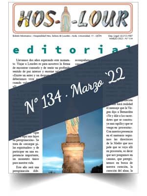 Muestra portada de la revista número 134 de la Hospitalidad de Ntra. Sra. de Lourdes (León)