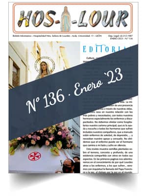 Muestra portada de la revista número 136 de la Hospitalidad de Ntra. Sra. de Lourdes (León)