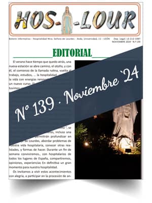 Muestra portada de la revista número 139 de la Hospitalidad de Ntra. Sra. de Lourdes (León)