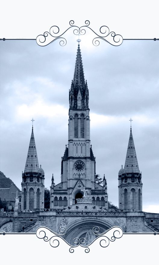 Muestra fachada del Santuario de Ntra. Sra. de Lourdes en Francia