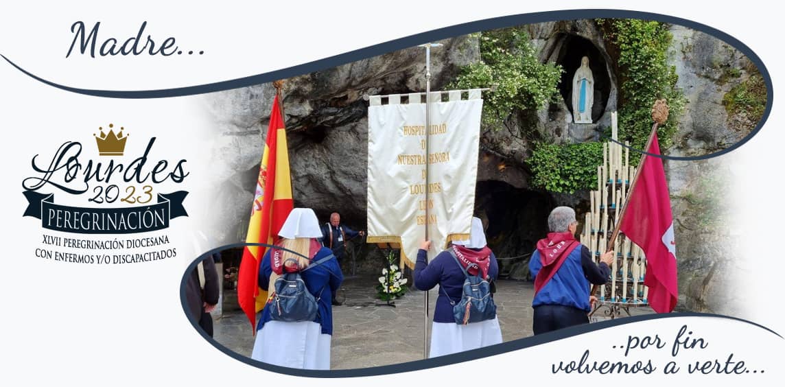 Muestra diapositiva de peregrinación de la Hospitalidad de Ntra. Sra. de Lourdes (León)